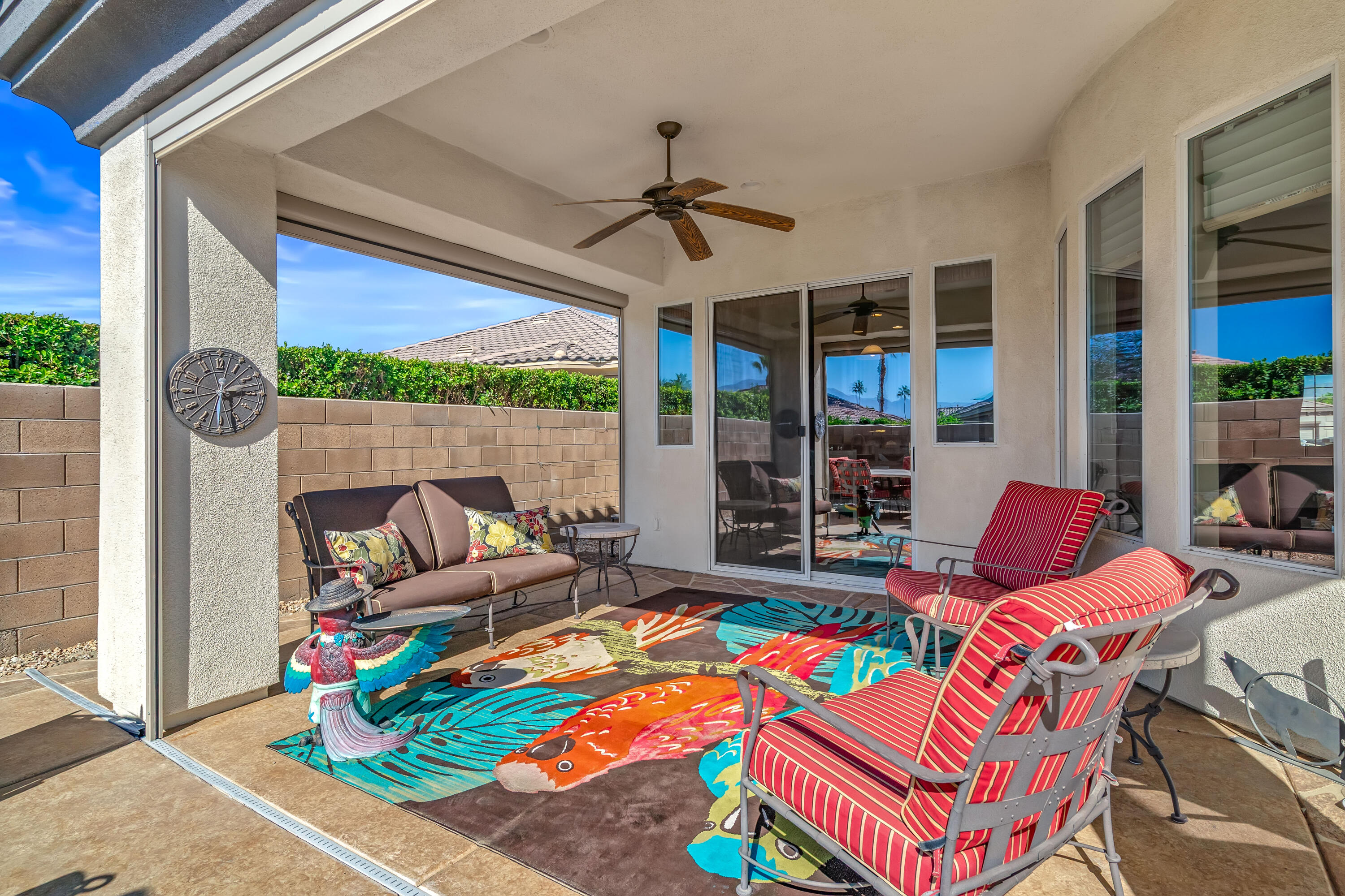80607 Prestwick Place Indio, CA 92201 - Photo 44 of 68 a outdoor living space with furniture and garden view