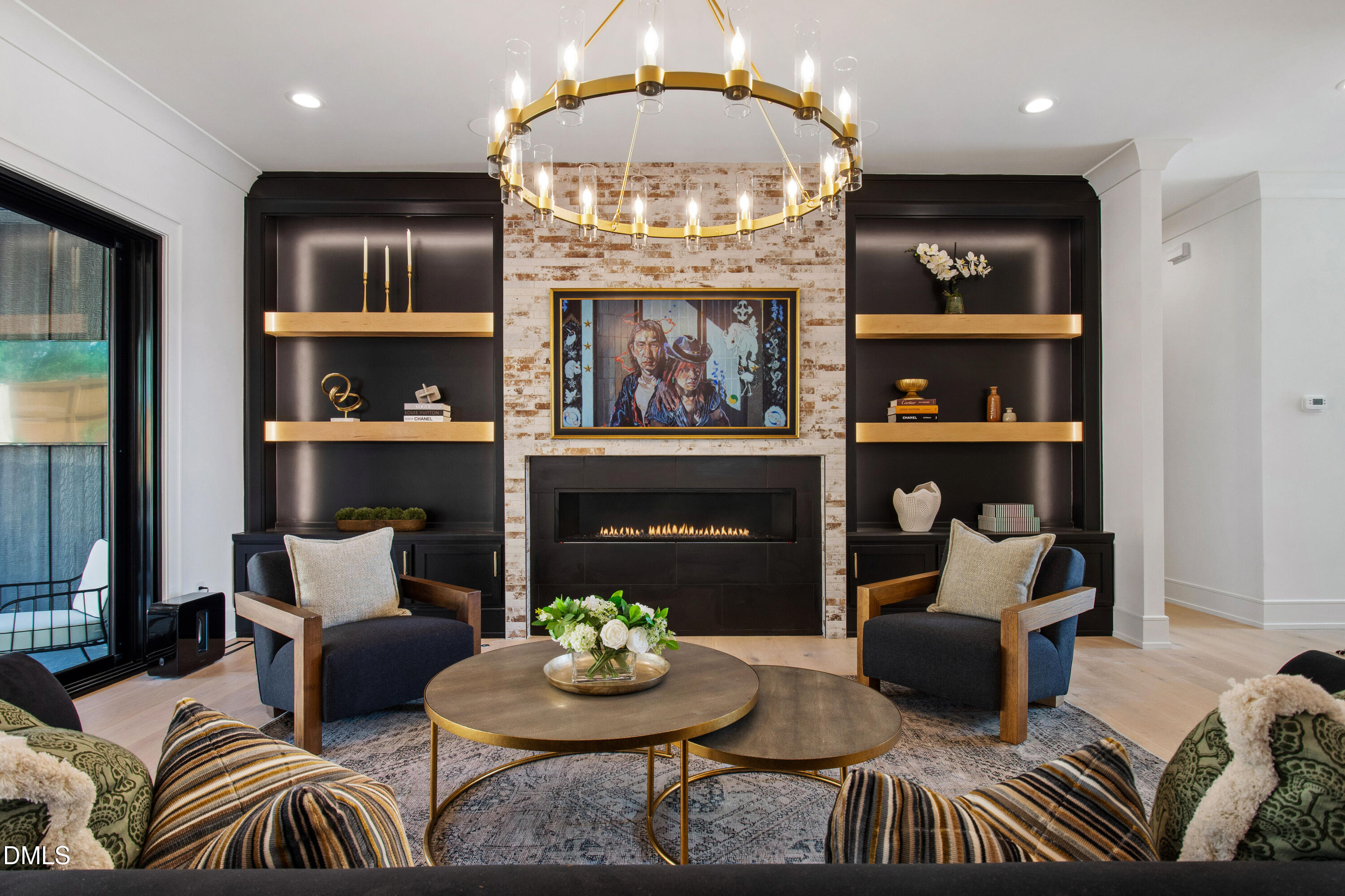 405 Latimer Road Raleigh, NC 27609 - Photo 2 of 100 a kitchen with furniture and a fireplace