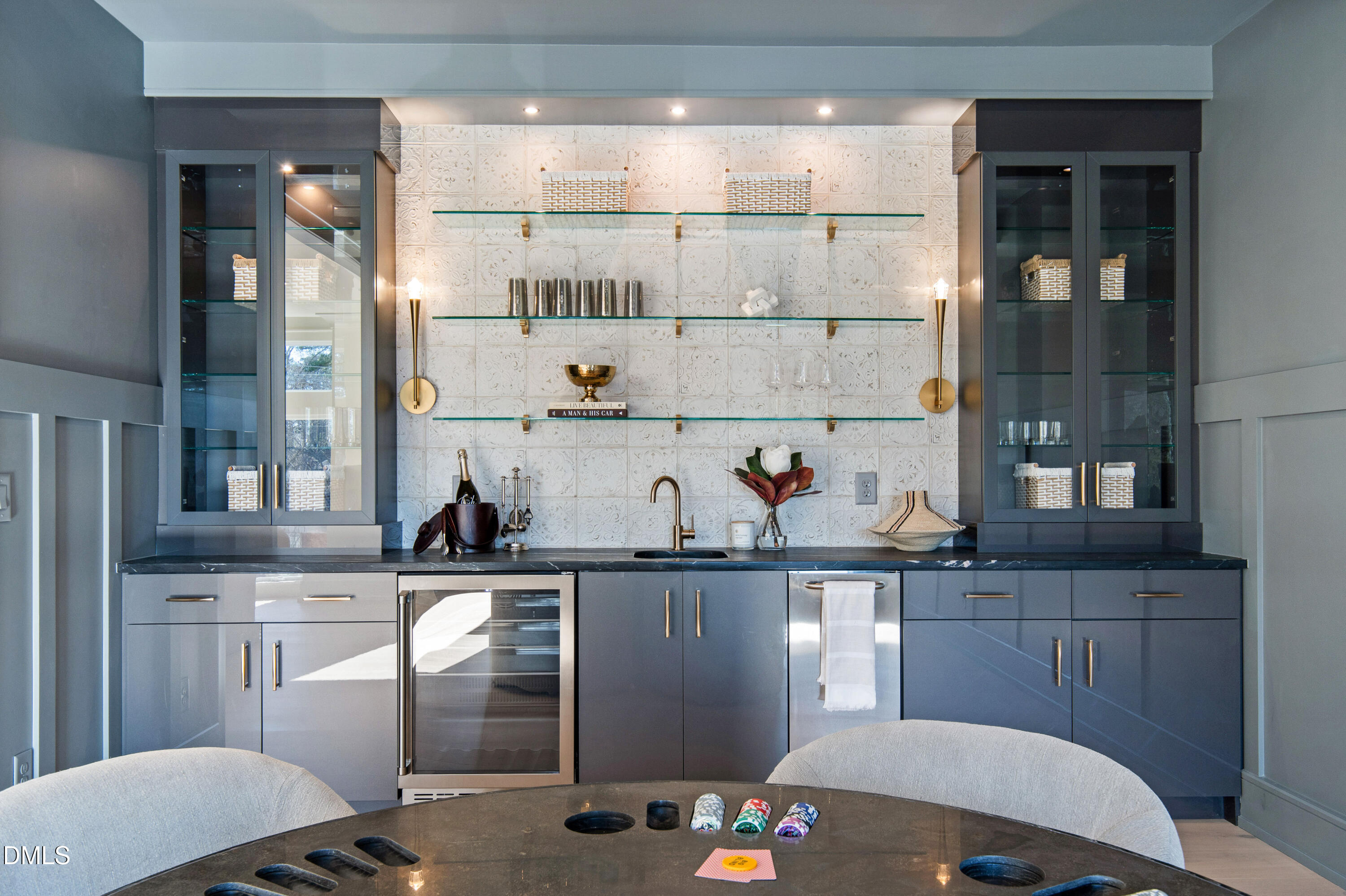 405 Latimer Road Raleigh, NC 27609 - Photo 50 of 100 a kitchen with stainless steel appliances granite countertop a sink and cabinets
