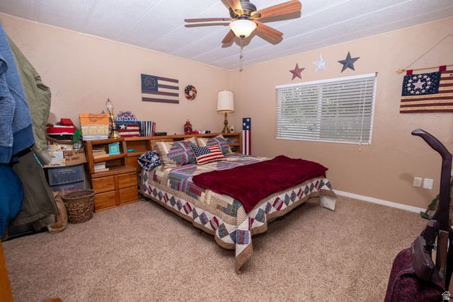855 East 300 N Street Beaver, UT 84713 - Photo 31 of 44 Bedroom featuring textured carpeting and neutral painted walls