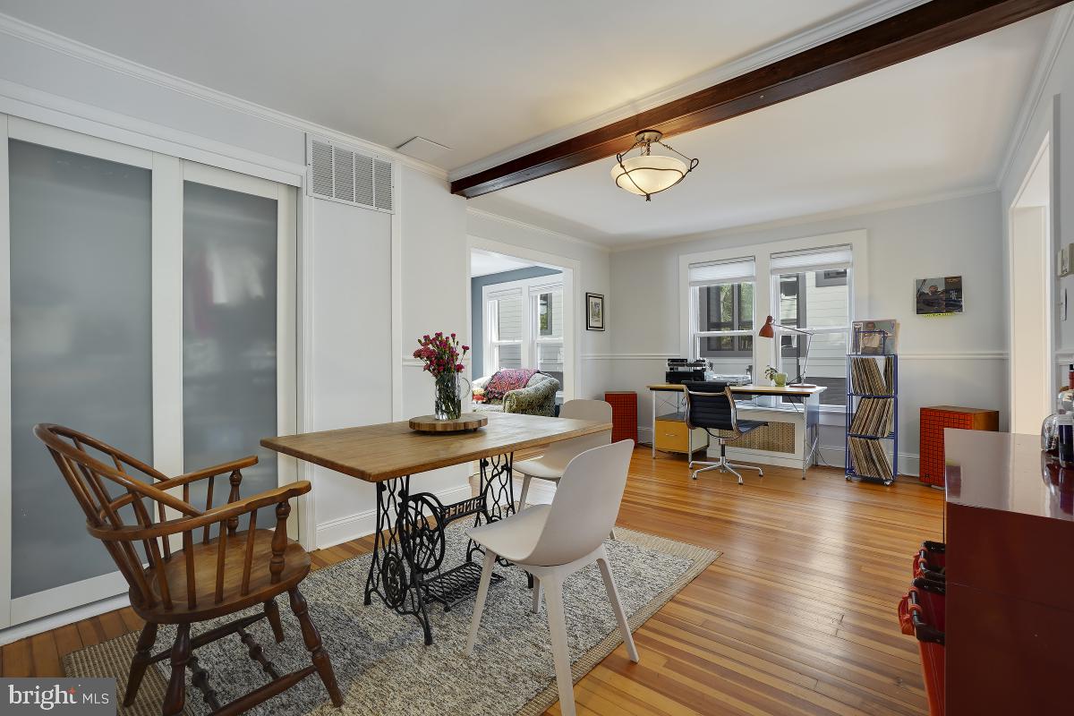 707 Silver Spring Avenue Silver Spring, MD 20910 - Photo 9 of 41 Large Dining Room with a Beamed Ceiling