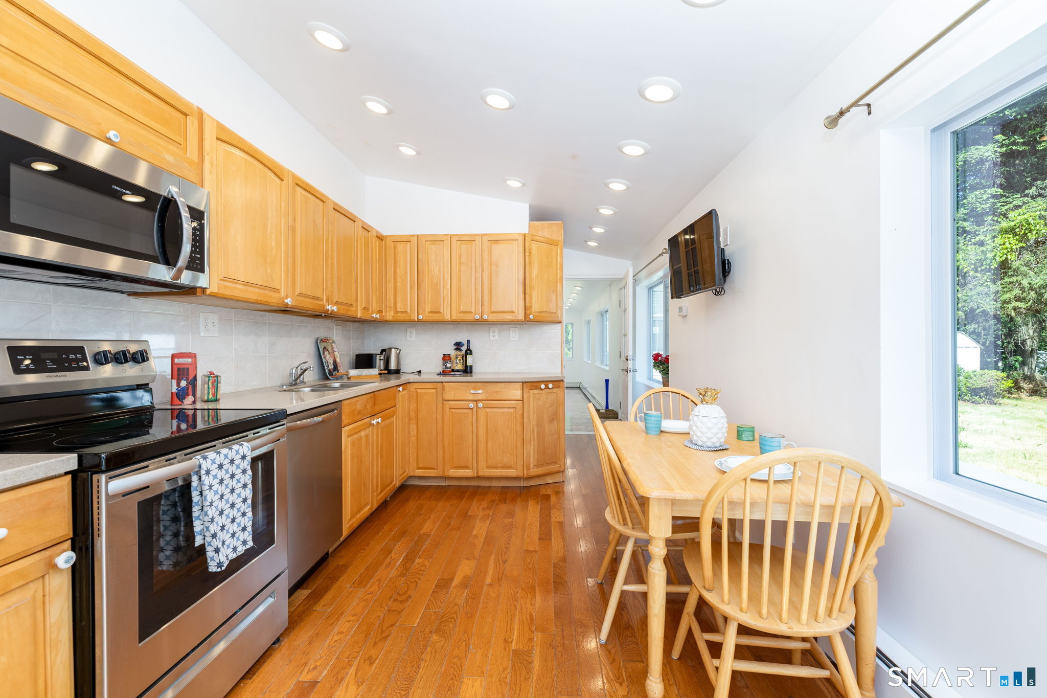 2 Barn Hill Road Bloomfield, CT 06002 - Photo 13 of 40 Some stain less steel appliances and nicely refreshed kitchen.