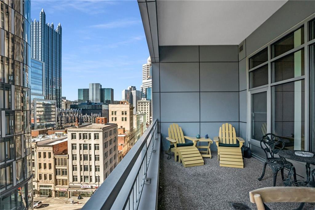 301 Fifth Avenue, Unit 702 Pittsburgh, PA 15222 - Photo 48 of 50 a view of balcony with chairs