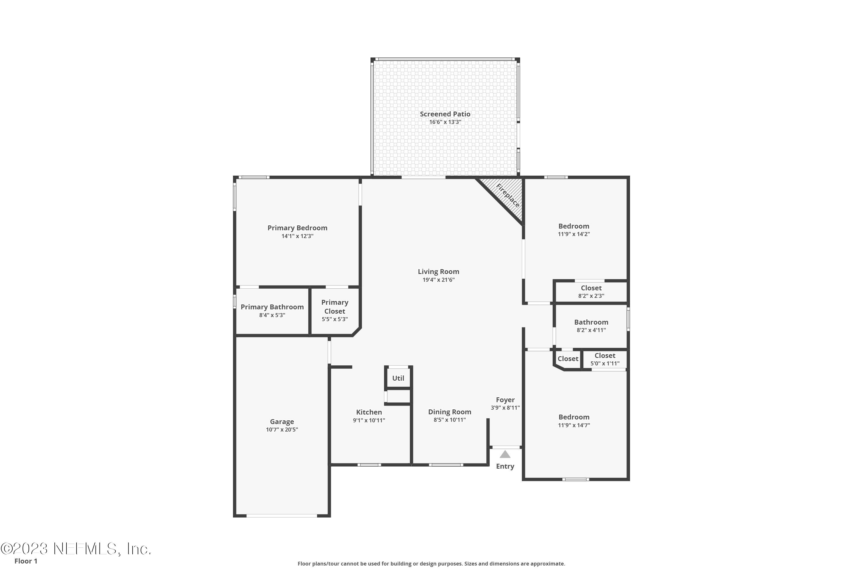 3866 Eunice Road Jacksonville, FL 32250 - Photo 41 of 41 a picture of a floor plan