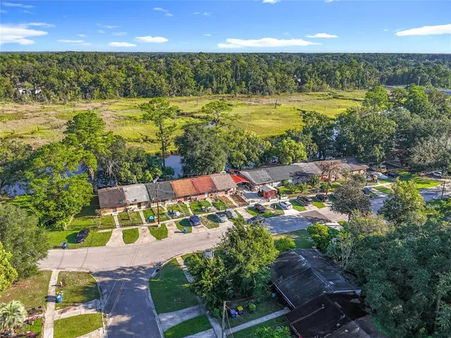 a view of an ocean building and outdoor space