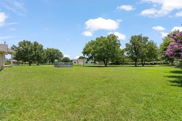 a view of a green field