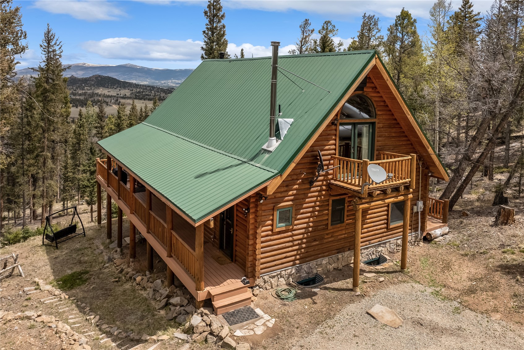 999 Bowstring Como, CO 80456 - Photo 35 of 37 a aerial view of a house with a yard