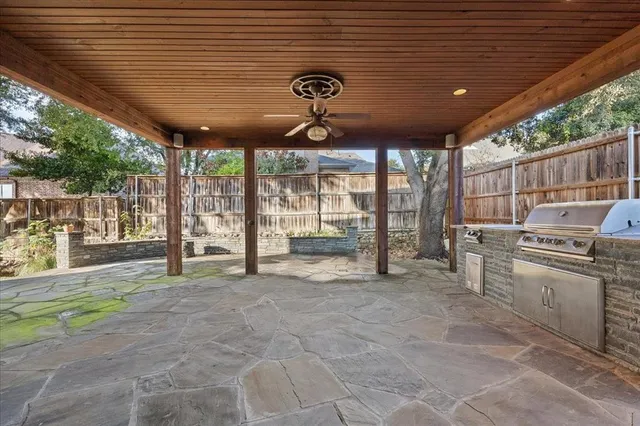 a view of a room with windows