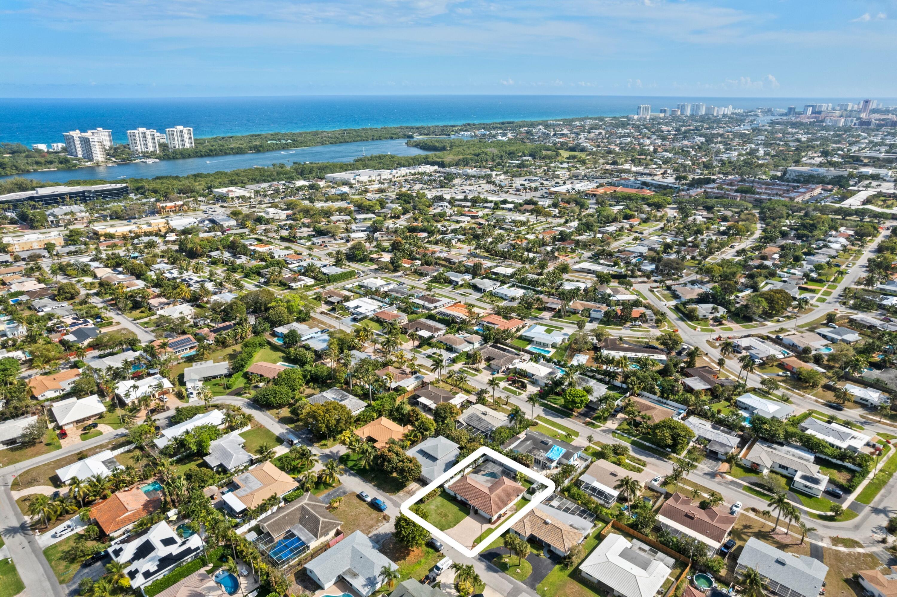 274 Northeast 24th Court Boca Raton, FL 33431 - Photo 3 of 38 Aerial Ocean View