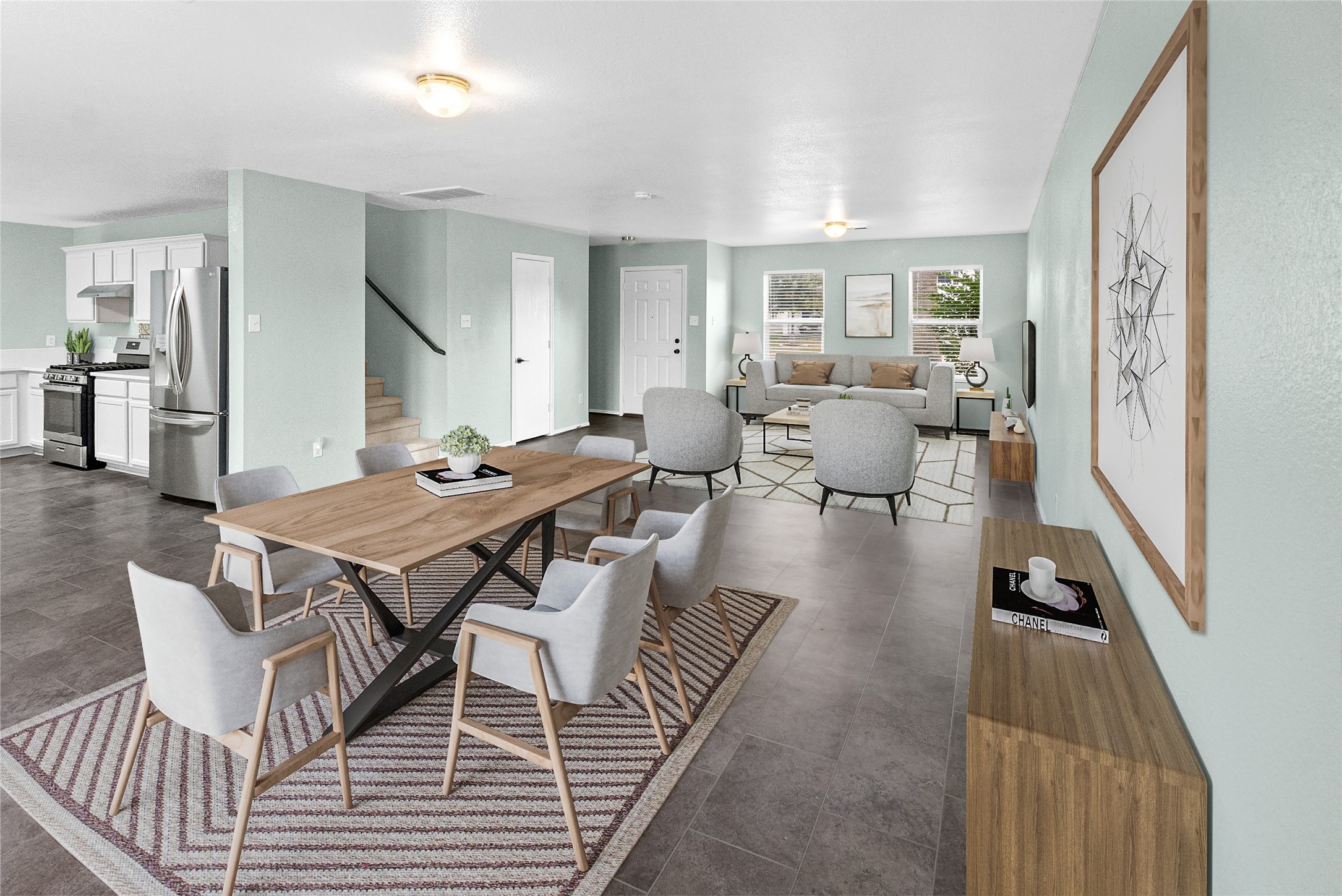 5110 Oak Briar Lane Rosenberg, TX 77469 - Photo 4 of 29 a dining room with furniture and wooden floor