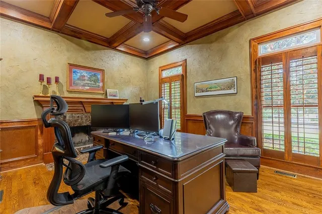 a room with gym equipment