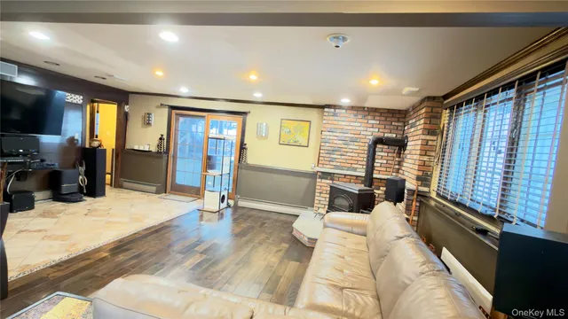 a view of playground with a slide and swing