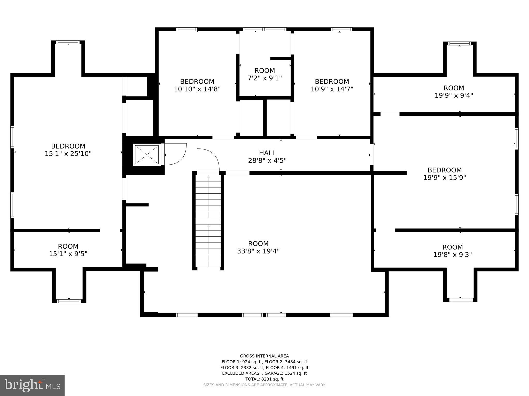 901 Crum Creek Road Springfield, PA 19064 - Photo 114 of 115 Level 3 floor plan.