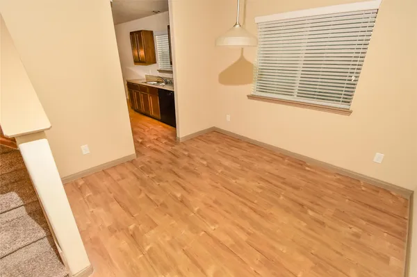 a view of an empty room