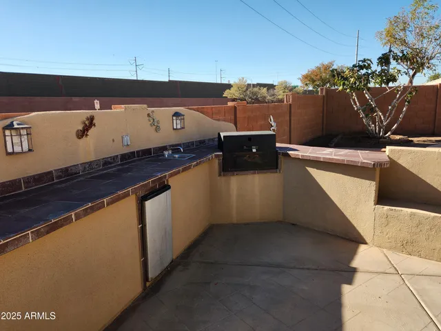 view of outdoor space with wooden floor