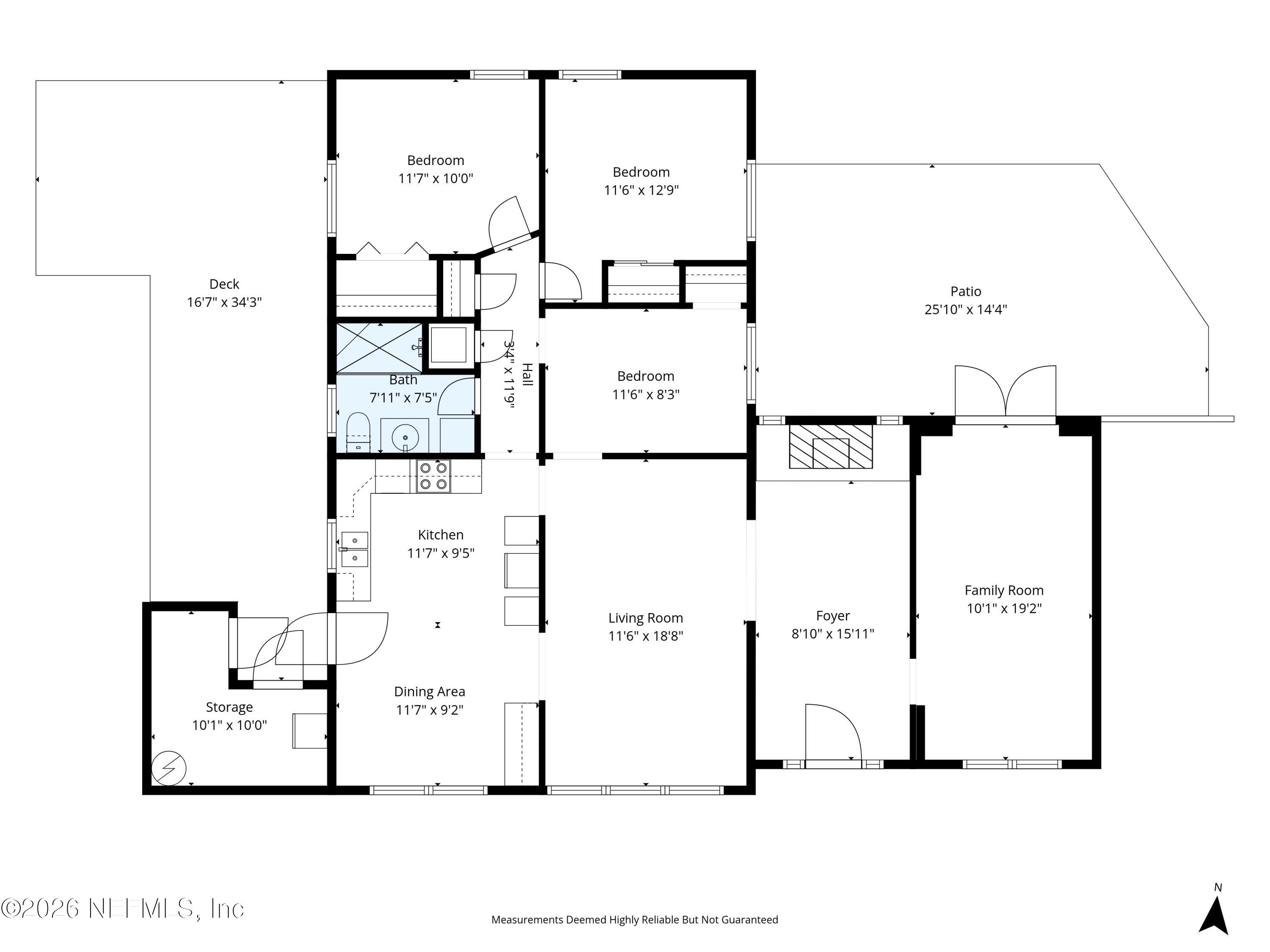 6929 Rollo Road Jacksonville, FL 32205 - Photo 28 of 28 floorplan