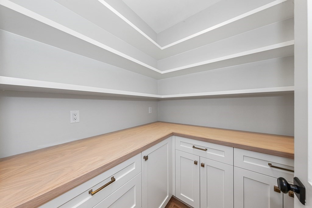 37 Woodland Road Lexington, MA 02420 - Photo 14 of 40 a view of a cabinets and closet area with wooden floor