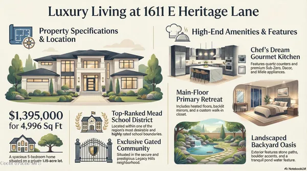 $1,345,000 | 1611 East Heritage Lane, Spokane, WA 99208