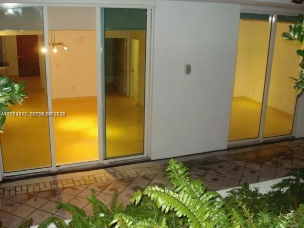 a view of backyard with cabin