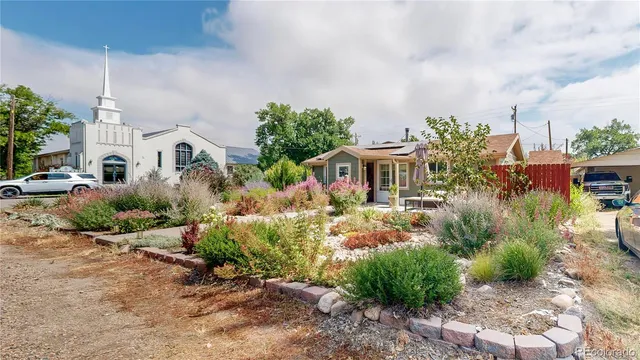 a backyard of a house