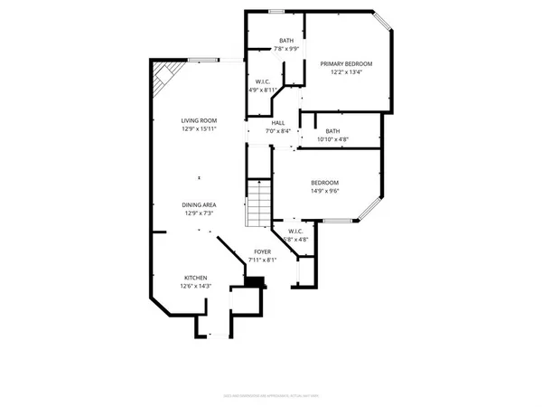 a picture of a bench in front of a house