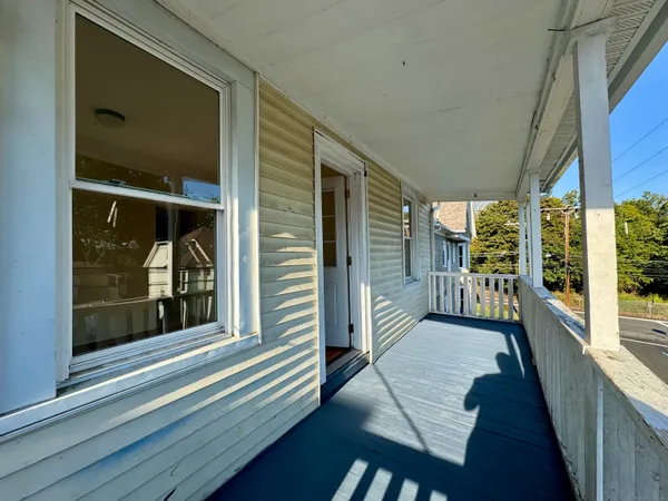 a view of a balcony