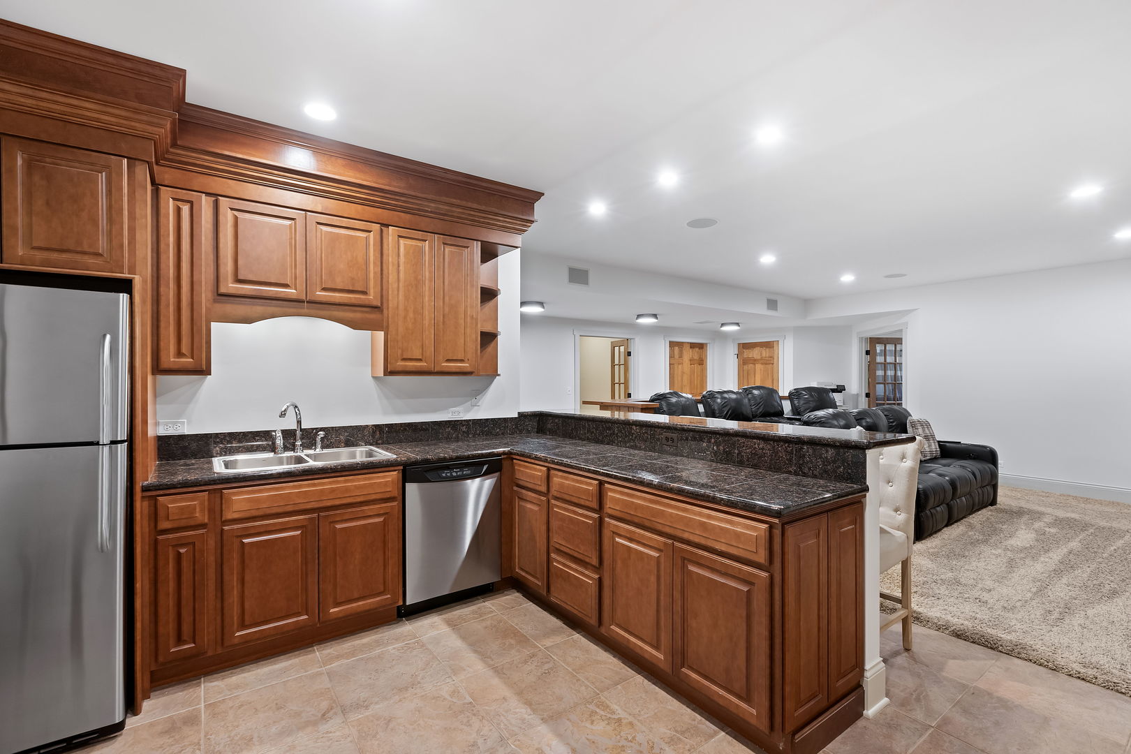 7420 South Rawson Bridge Road Cary, IL 60013 - Photo 41 of 66 a kitchen with a sink and cabinets