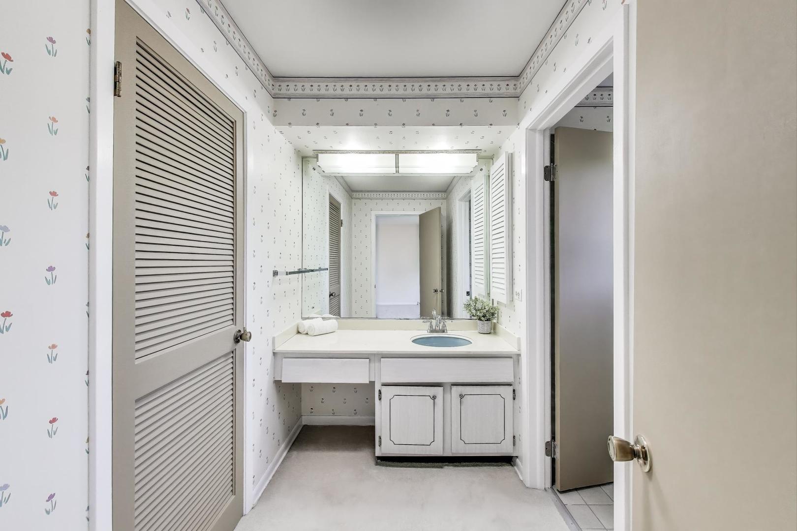1904 Birch Road Northbrook, IL 60062 - Photo 16 of 37 a bathroom with a sink and a mirror