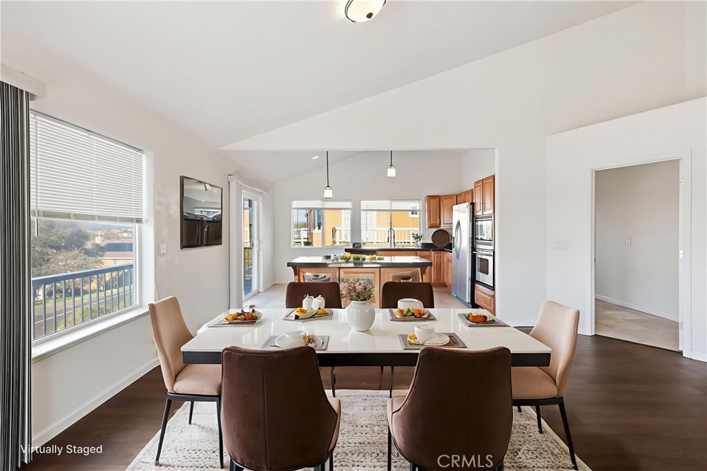 629 Poker Flat Road Copperopolis, CA 95228 - Photo 13 of 71 a view of a dining room with furniture and wooden floor