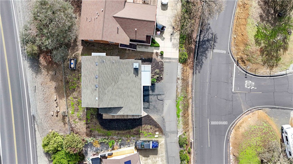 629 Poker Flat Road Copperopolis, CA 95228 - Photo 63 of 71 an aerial view of a house with garden space and swimming pool