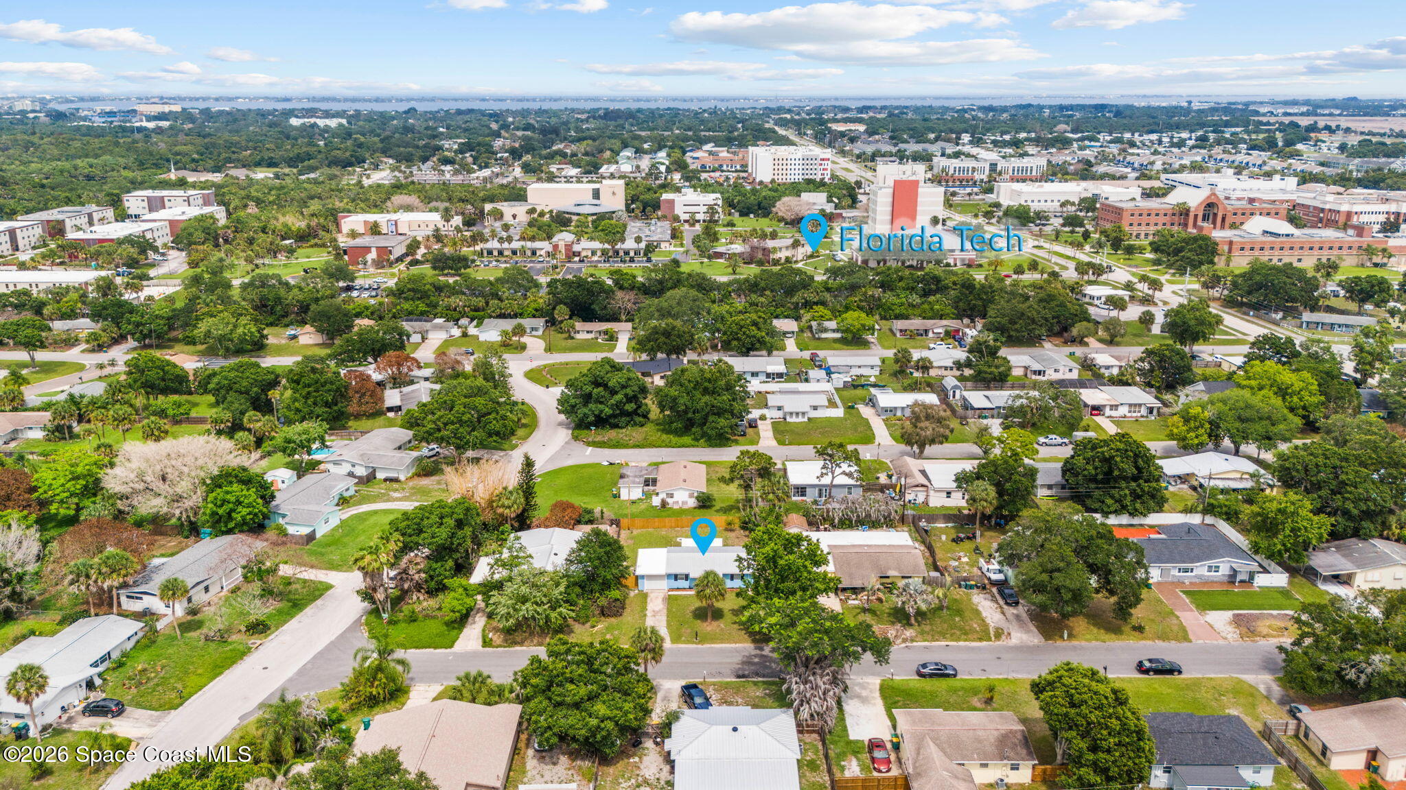 2905 Emory Street Melbourne, FL 32901 - Photo 28 of 30 Aerial - East (Florida Tech)