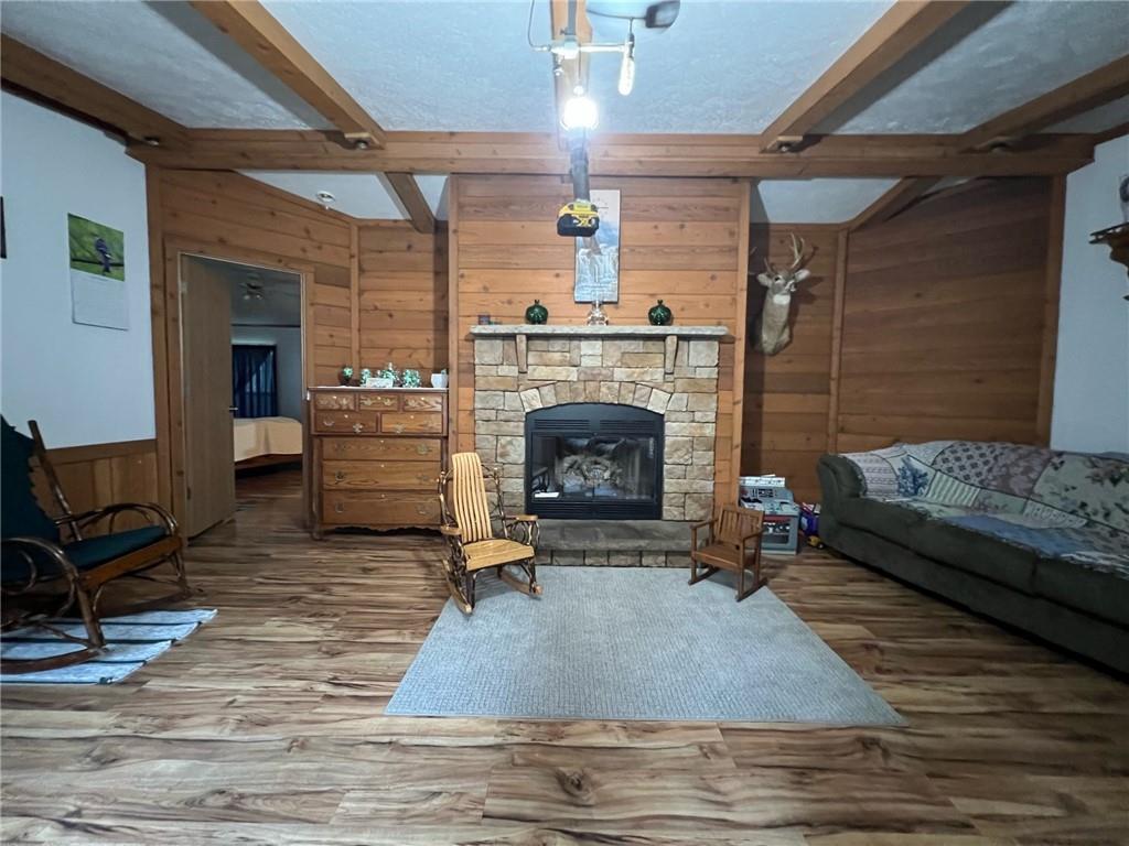 1197 Bonner Road Rossiter, PA 15772 - Photo 9 of 25 a living room with furniture and a fireplace
