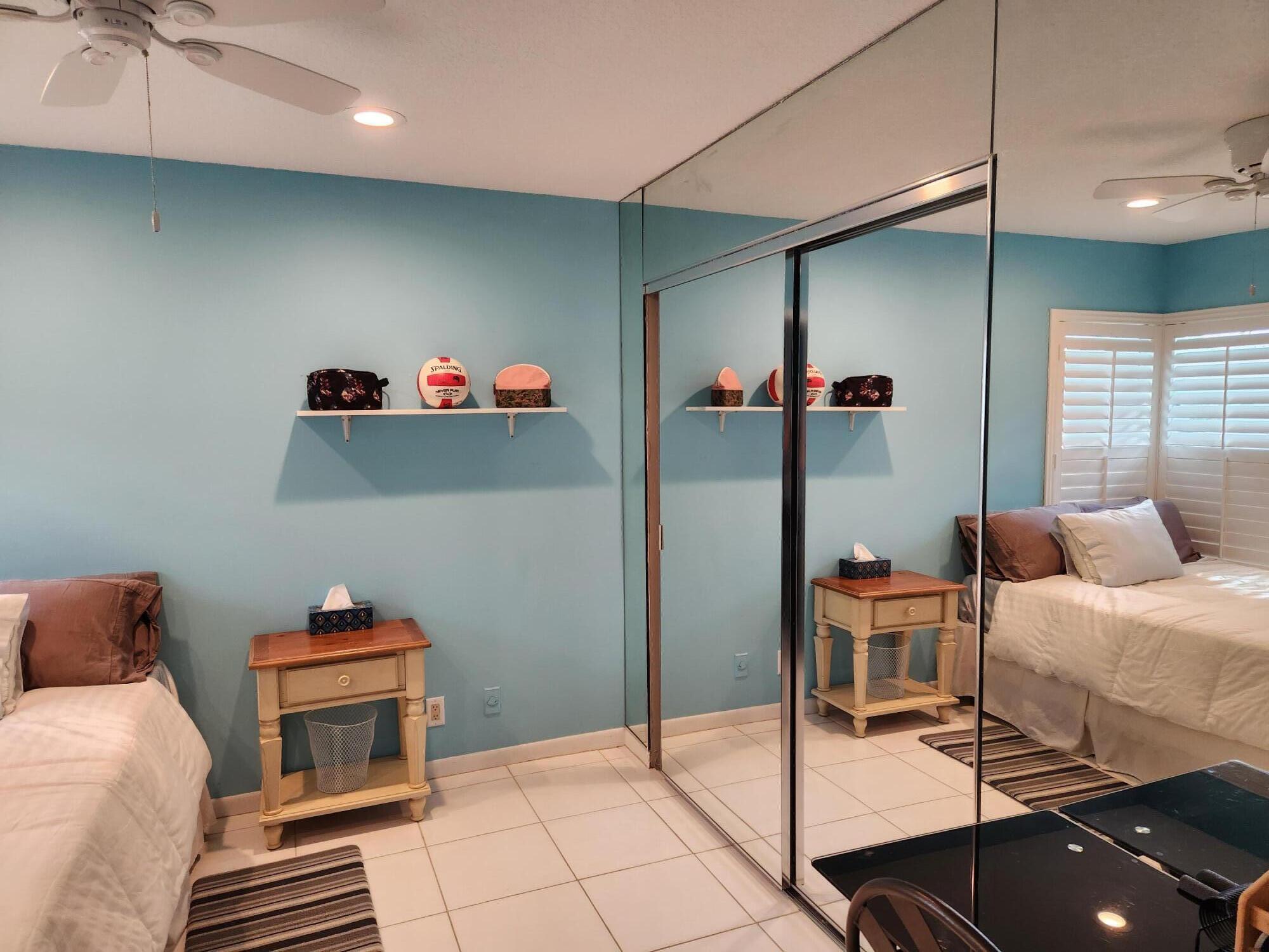 18541 Cherborg Drive, Unit D Boca Raton, FL 33496 - Photo 13 of 36 2nd Bedroom w/Mirrored closet doors
