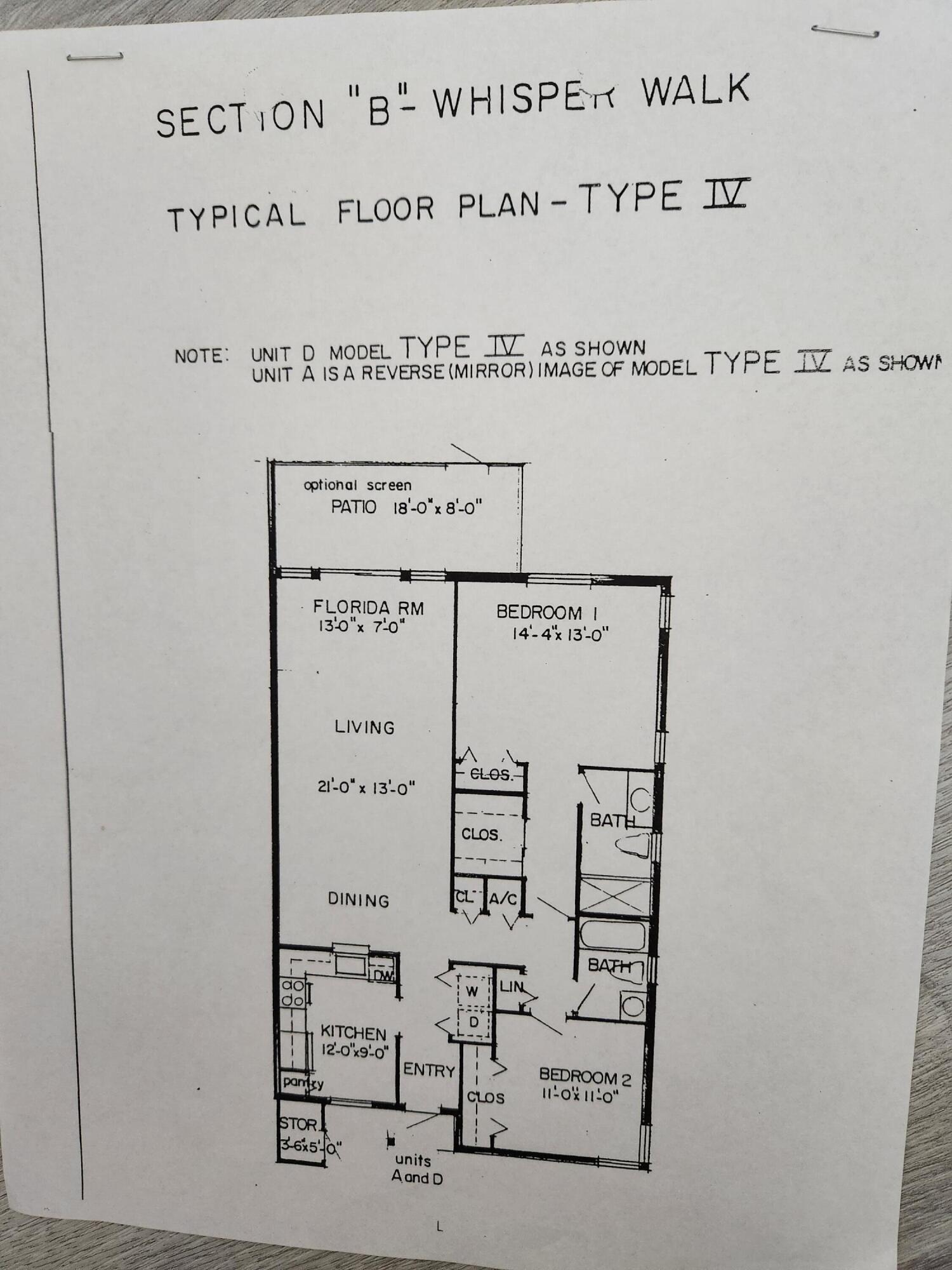 18541 Cherborg Drive, Unit D Boca Raton, FL 33496 - Photo 36 of 36 Floor Plan