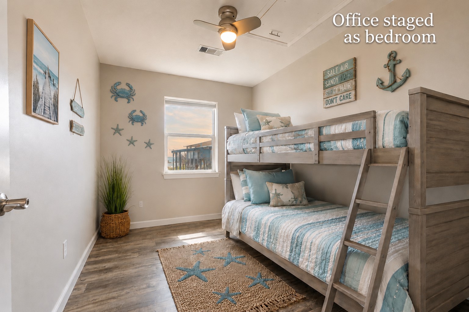 1453 County Road 230 Sargent, TX 77414 - Photo 18 of 38 Office/Bedroom/Flex Room — This versatile space is being virtually staged to showcase as a bedroom