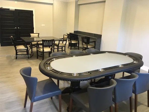 a view of a building with a garden