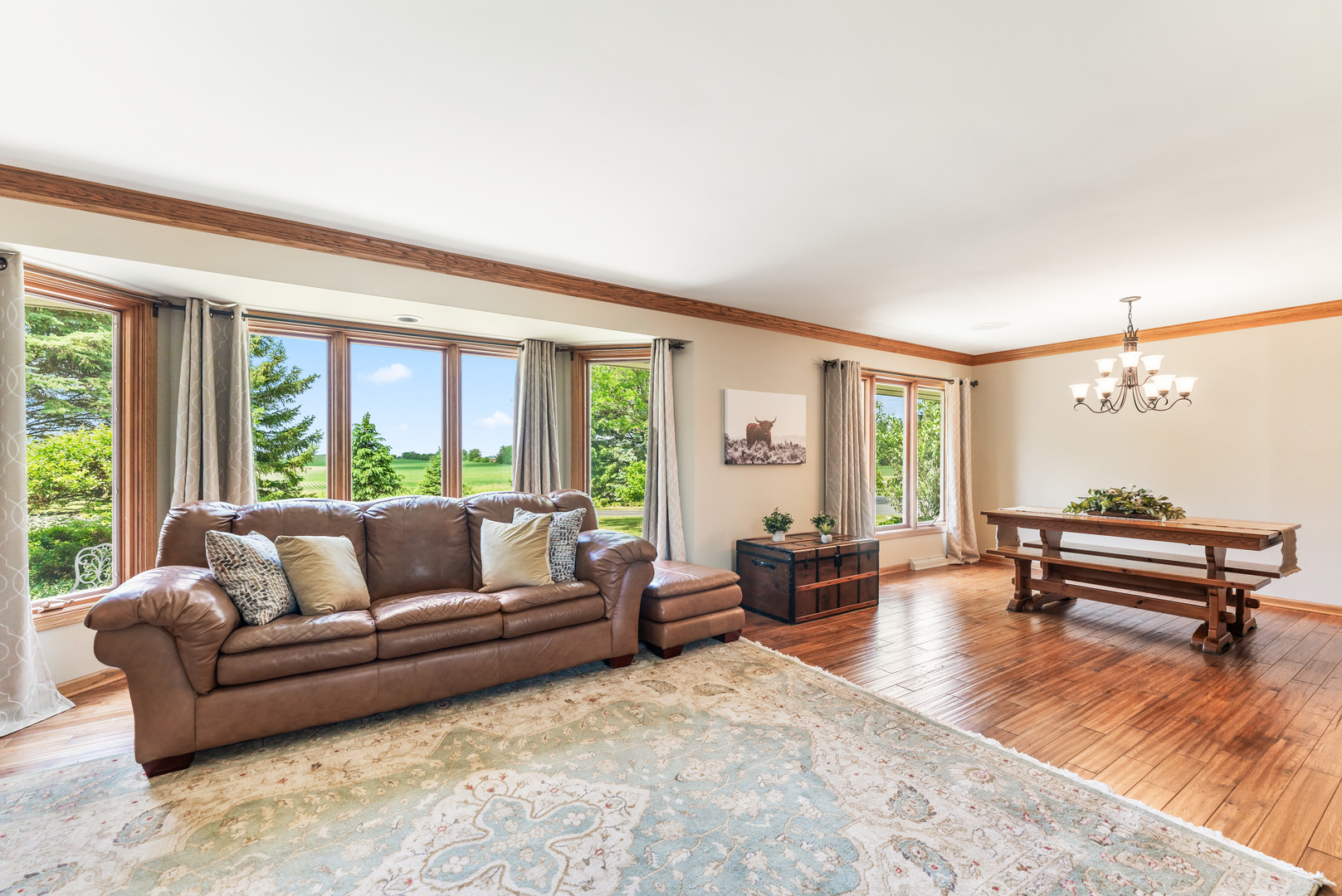 1N409 County Line Road Maple Park, IL 60151 - Photo 23 of 125 a living room with furniture and a large window