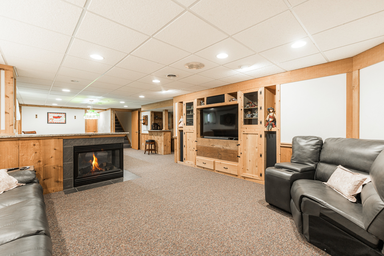 1N409 County Line Road Maple Park, IL 60151 - Photo 43 of 125 a living room with furniture and a fireplace