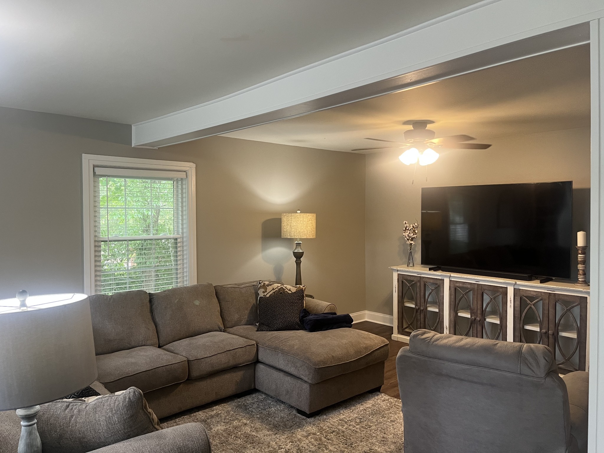 107 West Songer Street Waynesboro, TN 38485 - Photo 10 of 26 a living room with furniture and a flat screen tv