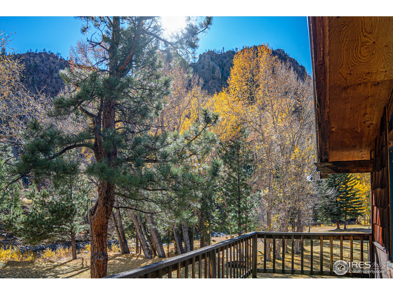 37797 Poudre Canyon Road Bellvue, CO 80512 - Photo 10 of 15 a view of swimming pool from a balcony