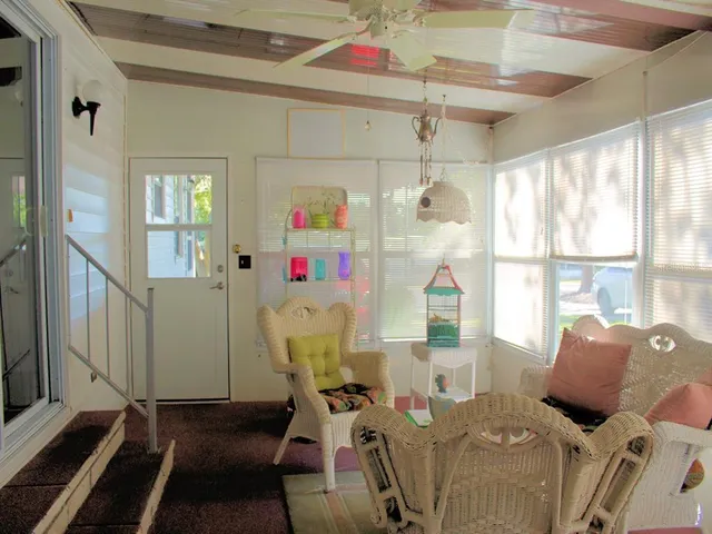 a very nice looking room with a large window