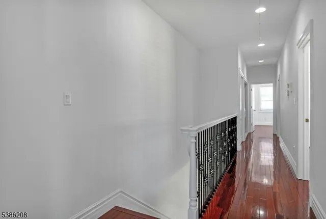 a view of hallway with stairs