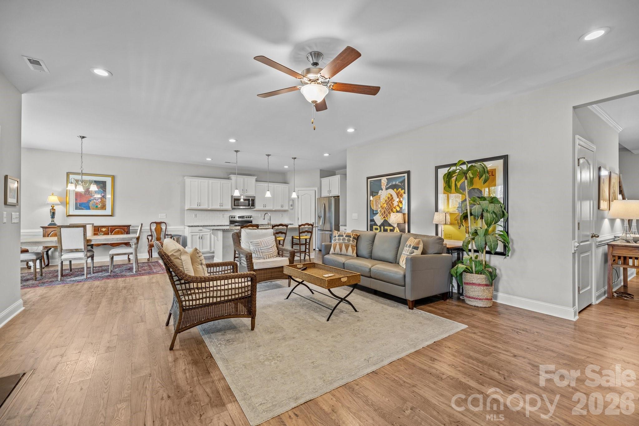 4697 Rinaldo Road York, SC 29745 - Photo 8 of 37 a living room with furniture and kitchen view