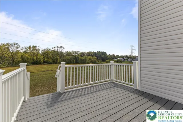 a view of deck and wooden floor