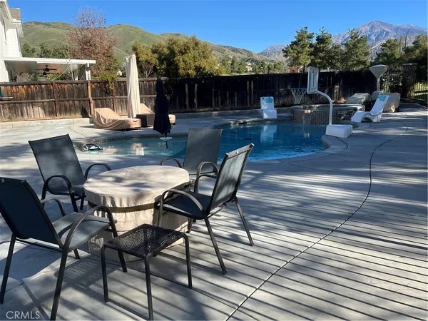 a outdoor view with a sitting space