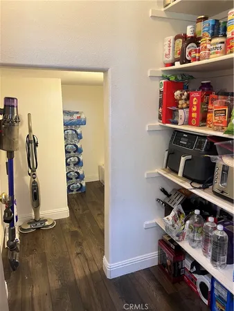 a room with storage and utility