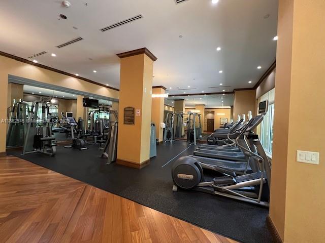 510 Northwest 84th Avenue, Unit 507 Plantation, FL 33324 - Photo 7 of 33 a view of a room with gym equipment