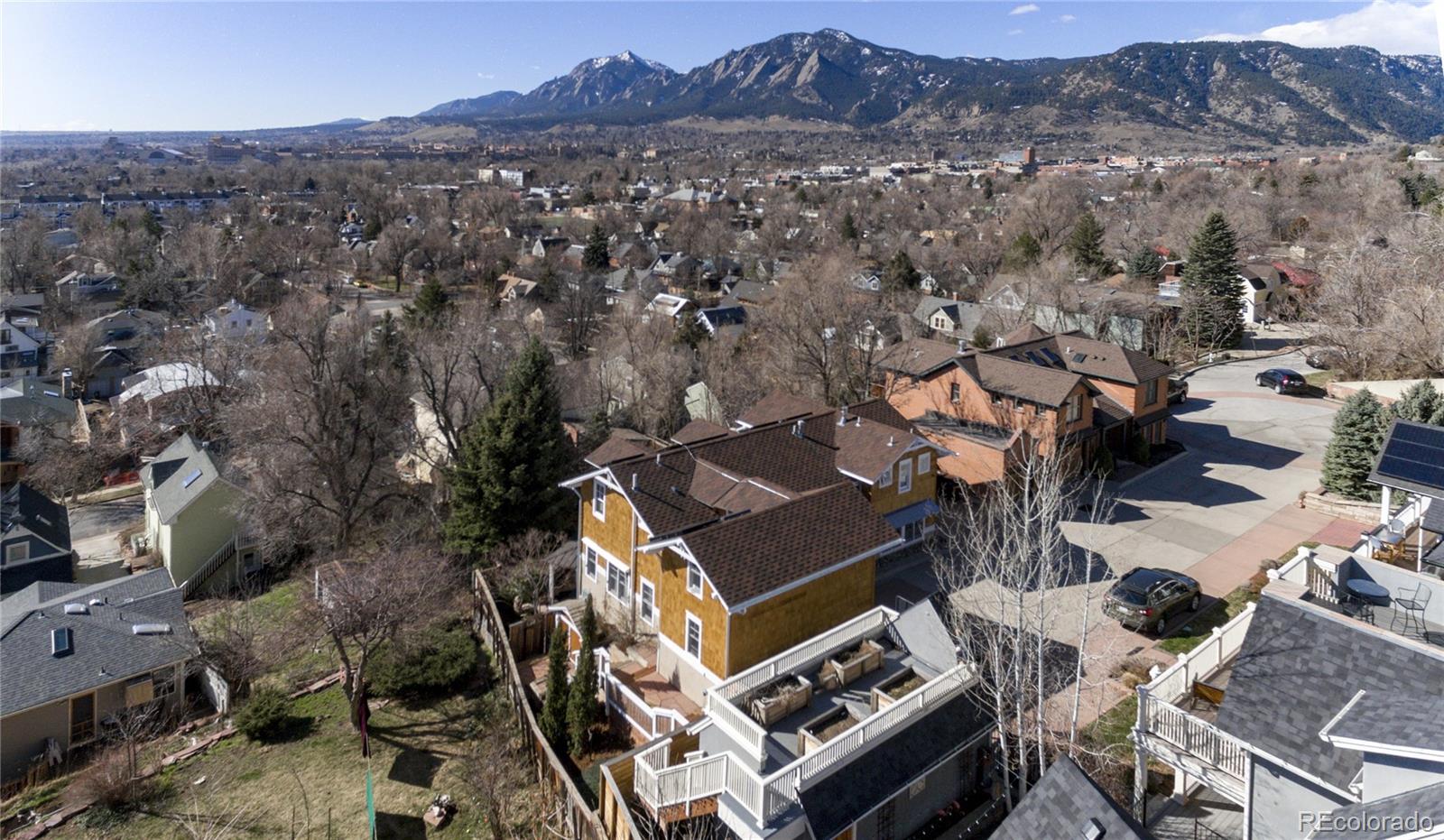 2220 Mesa Drive Boulder, CO 80304 - Photo 2 of 40 an aerial view of a city with lots of residential buildings