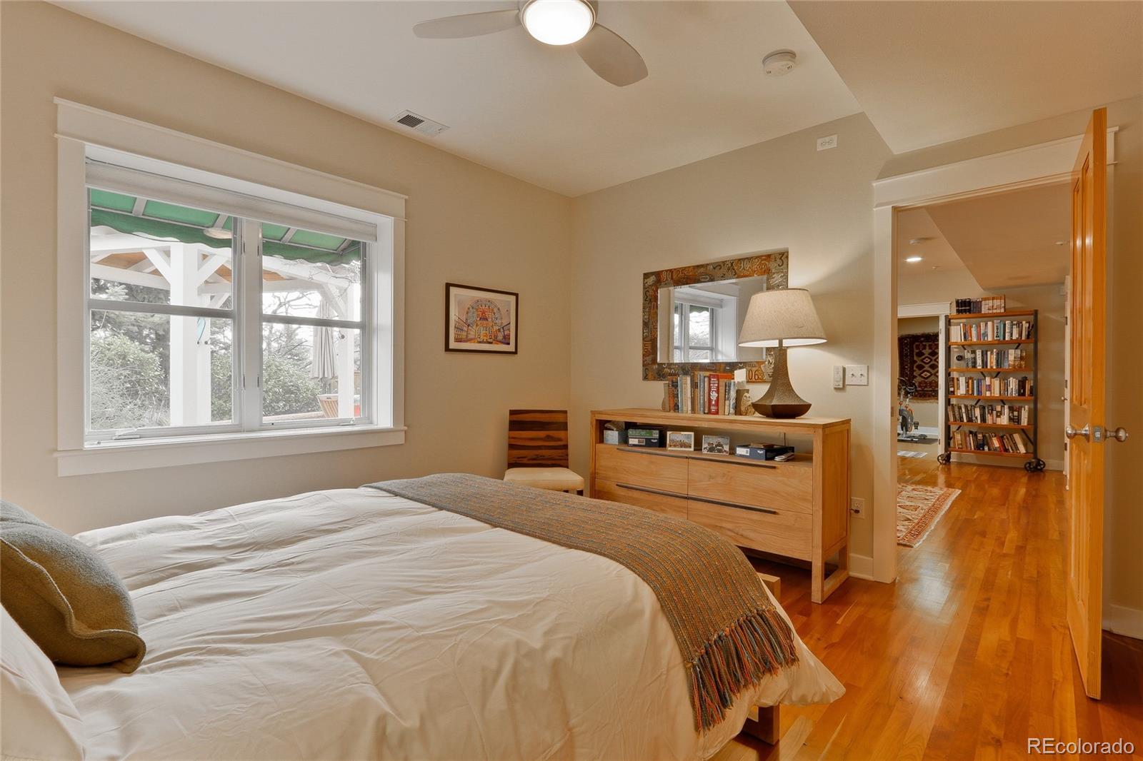 2220 Mesa Drive Boulder, CO 80304 - Photo 27 of 40 a bedroom with a bed and a view of living room