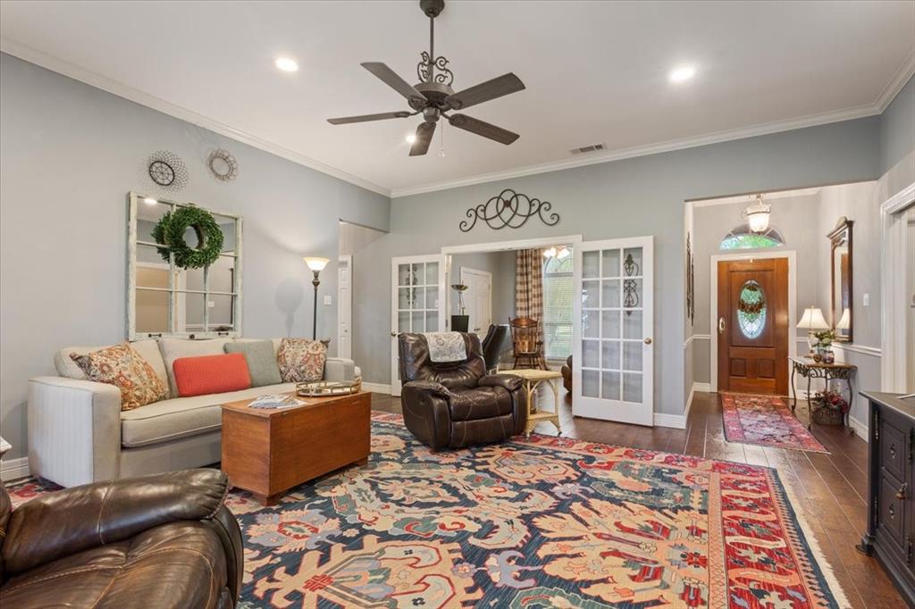 6008 Mesquite Tree Court Waco, TX 76708 - Photo 16 of 39 Cozy with high ceilings and custom lighting.